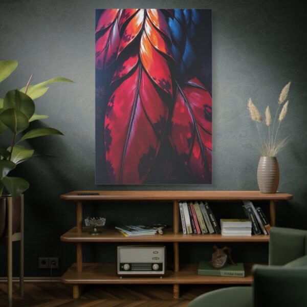 Bold Feather Canvas Art - Modern Natural Wall Decor - Image 5