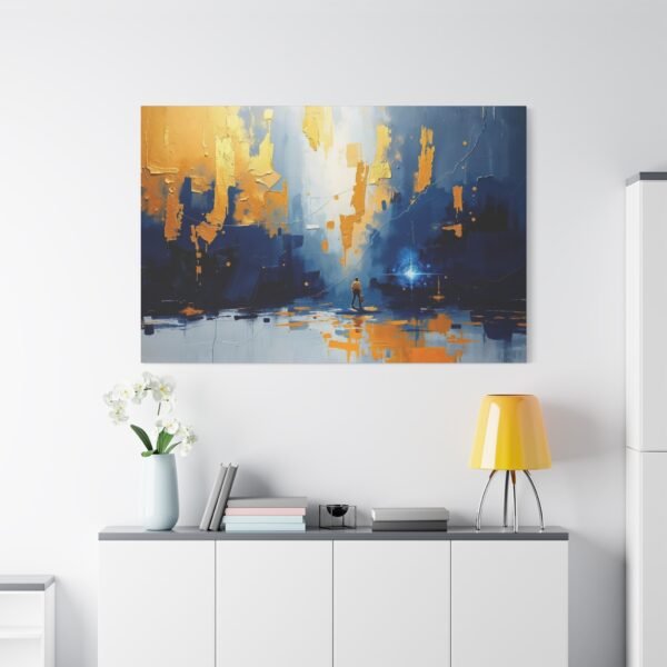 Journey Through the Abstract Cosmos - Canvas art Print - Image 2