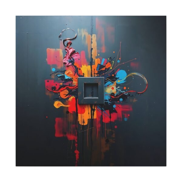 Contemplative Abstract Canvas Art - Modern and Thought-Provoking Wall Decor - Image 3