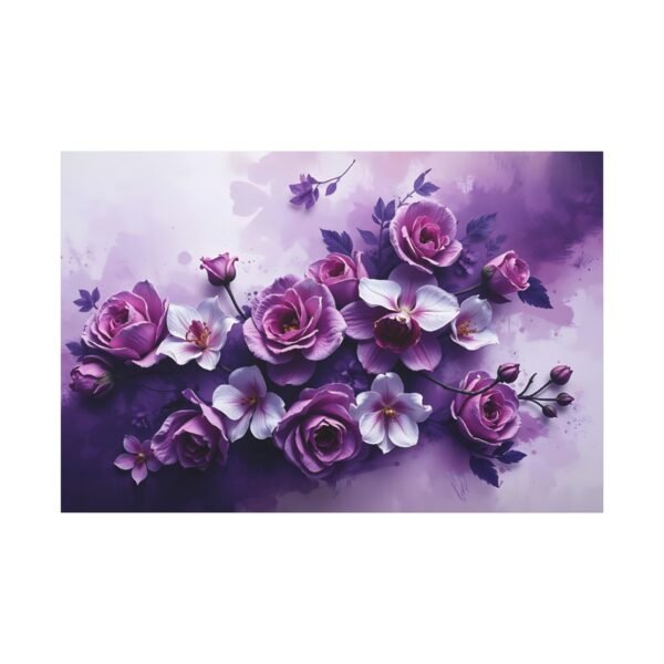 Romantic Floral Bouquet Canvas Art - Soft and Dreamy Wall Decor - Image 3