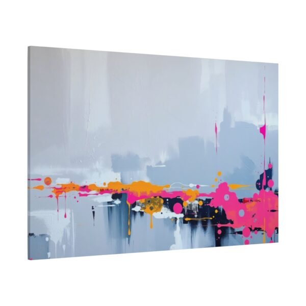 Vibrant Abstract Canvas Print with Bold Color Splashes - Modern Wall Art - Image 4