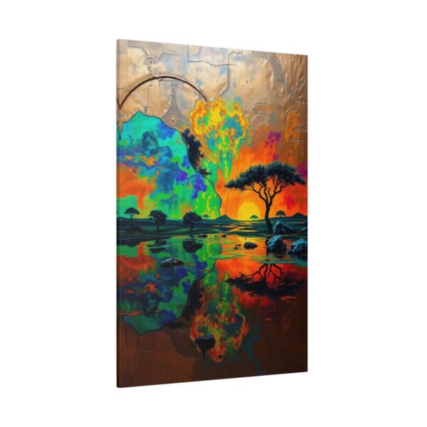 African Sunset Landscape Canvas Wall Art Print - Colorful Nature Scene - Image 4