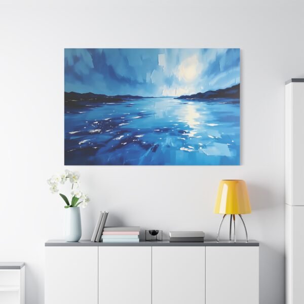Peaceful Beach Sunset Canvas Print - Tranquil Coastal Wall Art Decor - Image 2