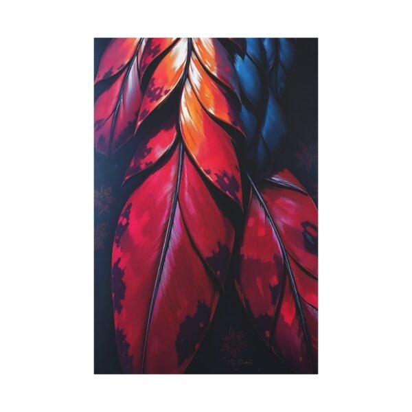 Bold Feather Canvas Art - Modern Natural Wall Decor - Image 4