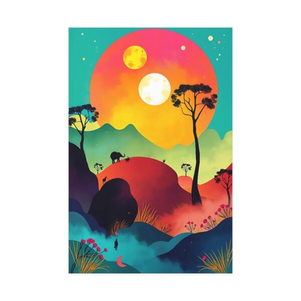 Dreamy Landscape Canvas Art - Magical and Whimsical Wall Decor - Image 3