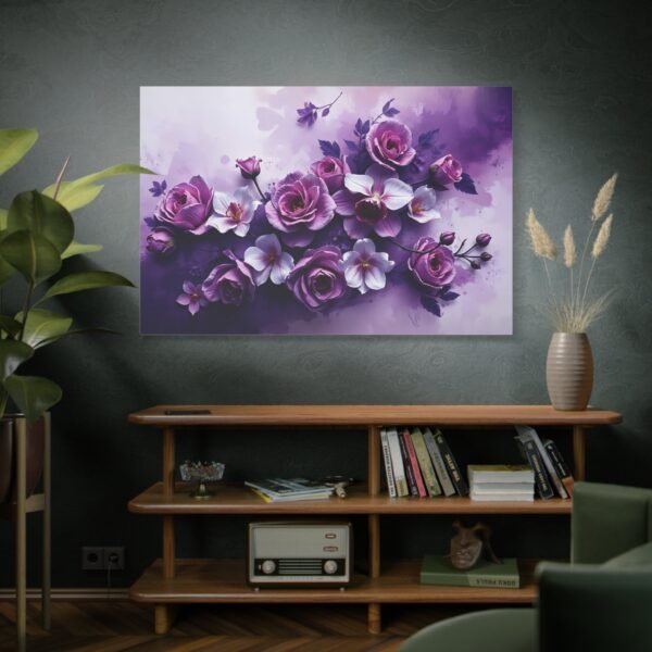 Romantic Floral Bouquet Canvas Art - Soft and Dreamy Wall Decor - Image 5