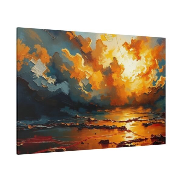 Canvas Art Print - Ocean Sunset Abstract - Image 4