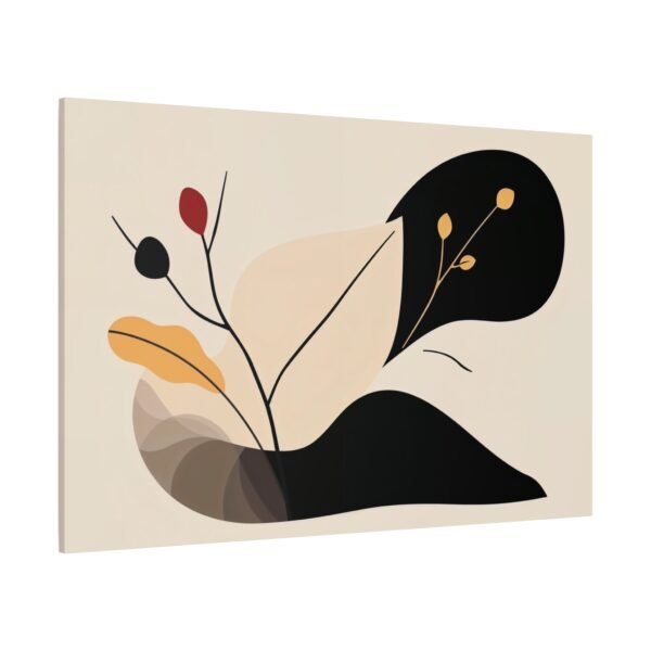 Abstract Botanical Canvas Print - Modern Minimalist Wall Art - Image 4