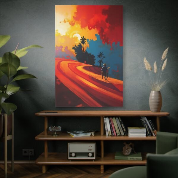 Serene Sunset Road Canvas Art - Inspiring Travel Wall Decor - Image 5