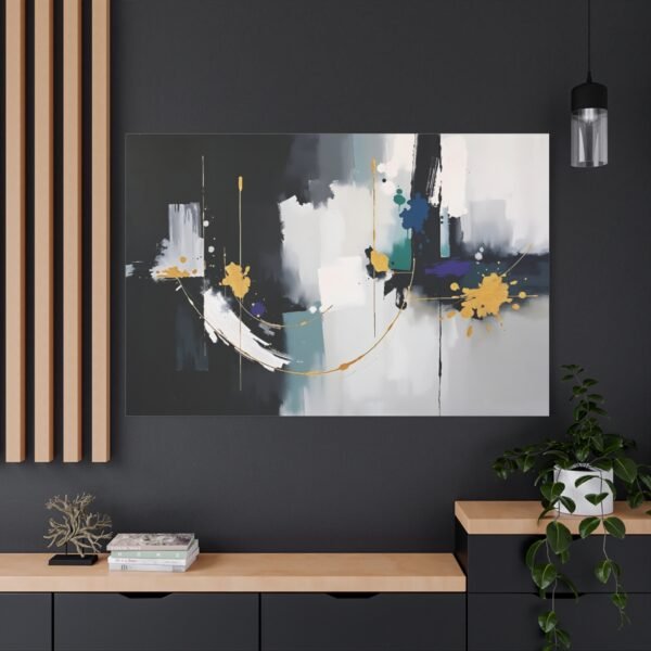 Abstract Modern Canvas Art Print with Bold Colors and Dynamic Shapes - Image 5