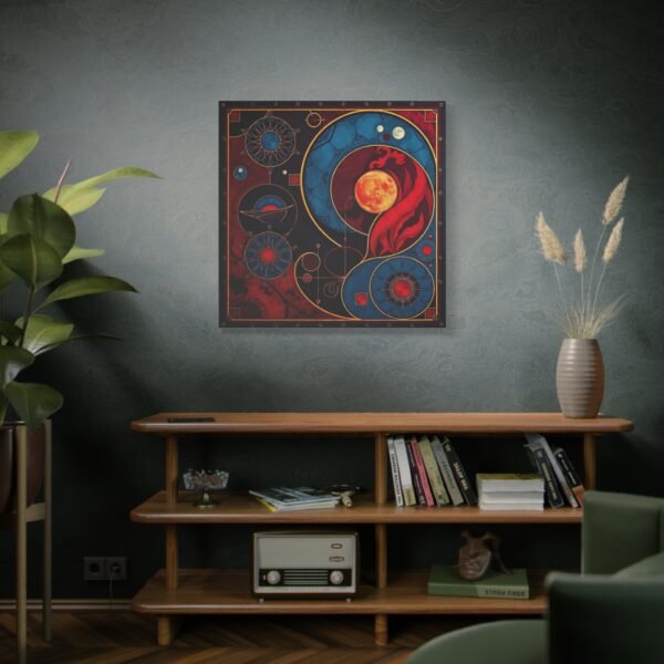 Contemplative Cosmic Canvas Art - Inspiring Mystical Wall Decor - Image 5