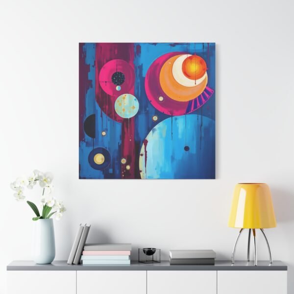 Vibrant Abstract Shapes Canvas Art - Joyful and Modern Wall Decor - Image 2