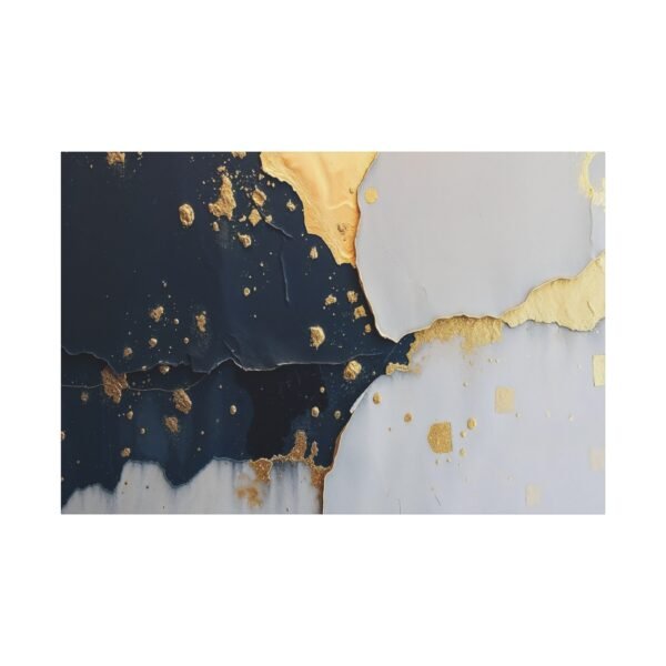 Canvas Print - Golden Glow Abstract Oil Painting - Image 3