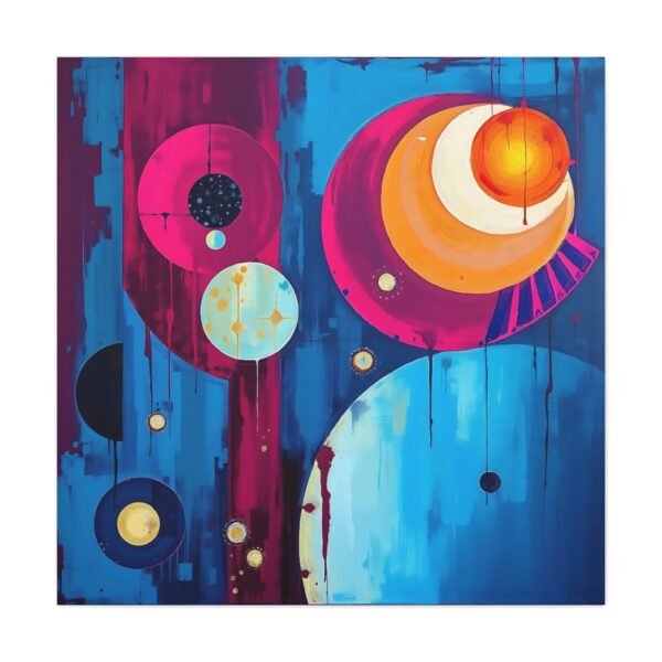 Vibrant Abstract Shapes Canvas Art - Joyful and Modern Wall Decor - Image 3