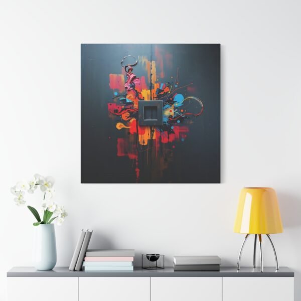 Contemplative Abstract Canvas Art - Modern and Thought-Provoking Wall Decor - Image 2