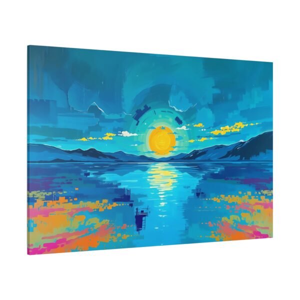 Vibrant Sunset Canvas Art | Stretched Wall Decor for Brightening Spaces - Image 4