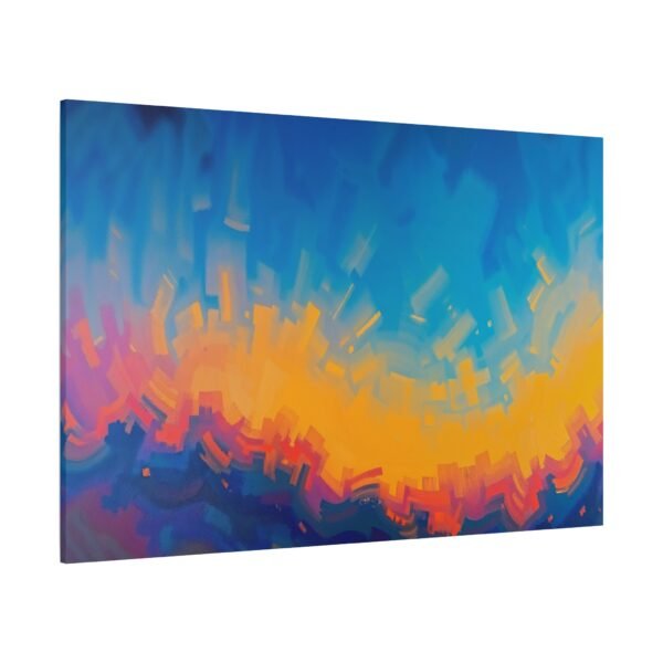 Vibrant Abstract Sunset Canvas Print - Modern Wall Art for Home Decor - Image 4
