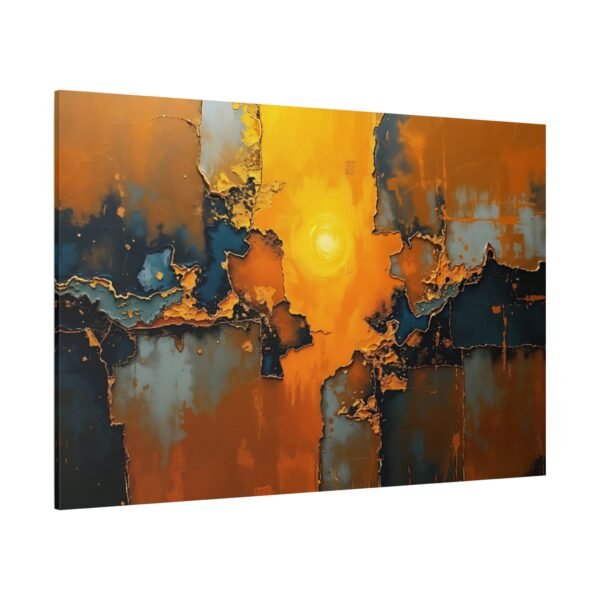 Golden Glow Cinematic Canvas Art Print- Radiant Elegance for Your Space - Image 4