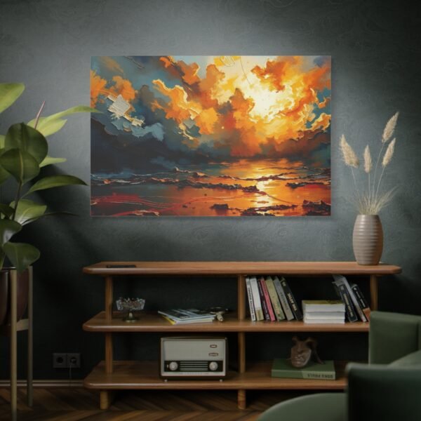 Canvas Art Print - Ocean Sunset Abstract - Image 5