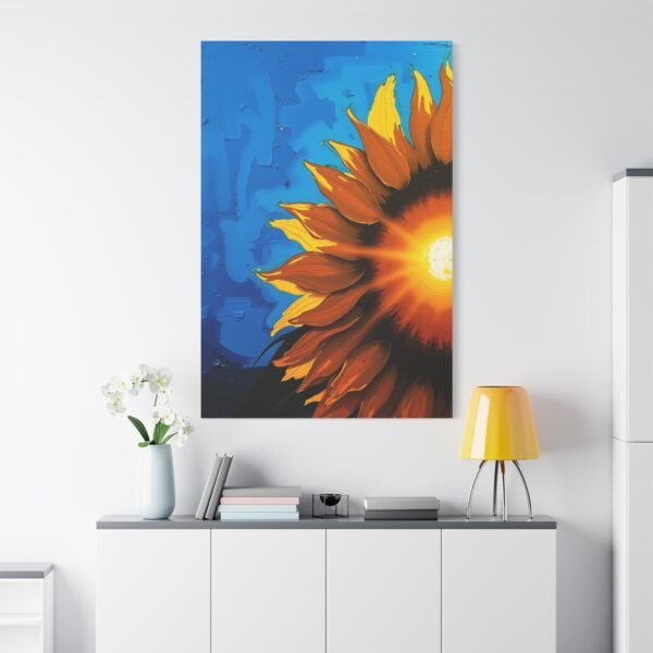 Joyful Sunflower Canvas Art Print - Uplifting and Inspiring Wall Decor - Image 2