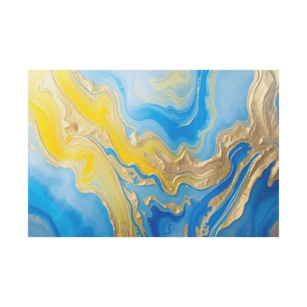 Golden Waves of Serenity Canvas Print - Image 3