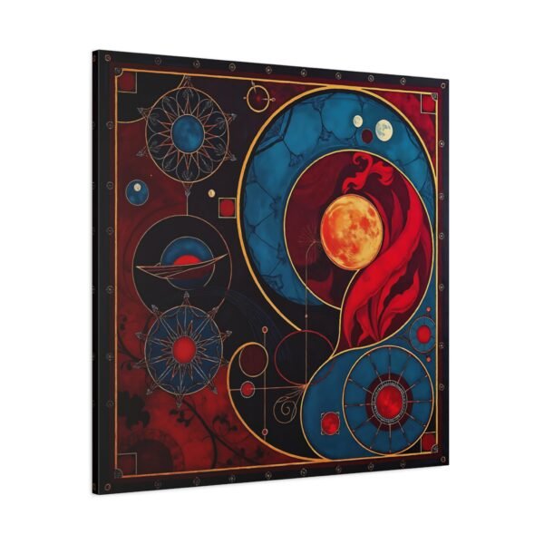 Contemplative Cosmic Canvas Art - Inspiring Mystical Wall Decor - Image 4