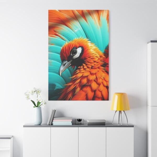 Striking Bird Close-Up Canvas Art - Modern Wildlife Wall Decor - Image 2