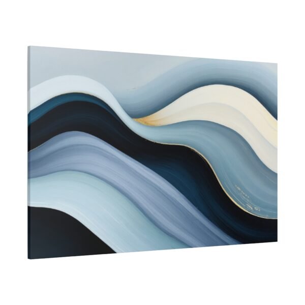Abstract Wave Art: Serene Ocean-Inspired Wall Decor Canvas Print - Image 4