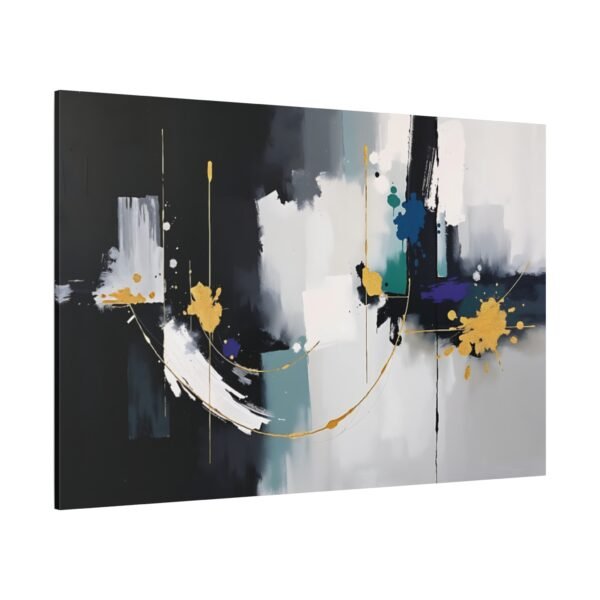 Abstract Modern Canvas Art Print with Bold Colors and Dynamic Shapes - Image 4