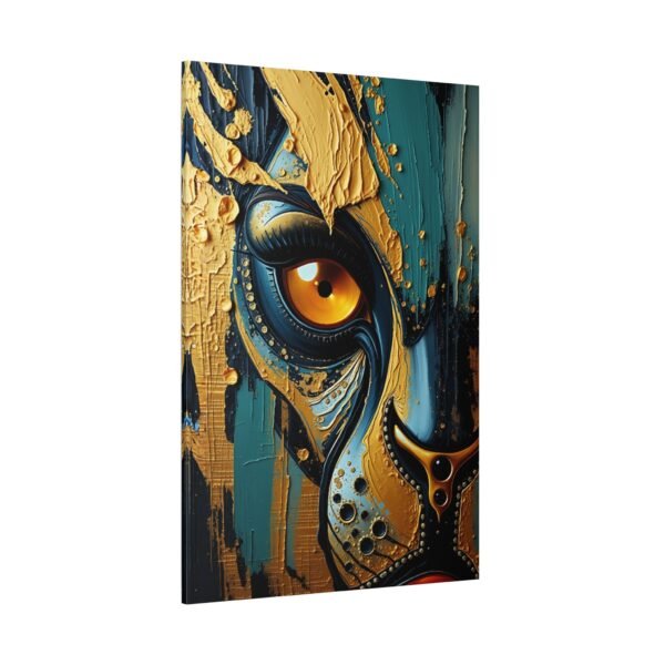 Intense Lion Gaze Canvas Art - Powerful Wildlife Wall Decor - Image 4