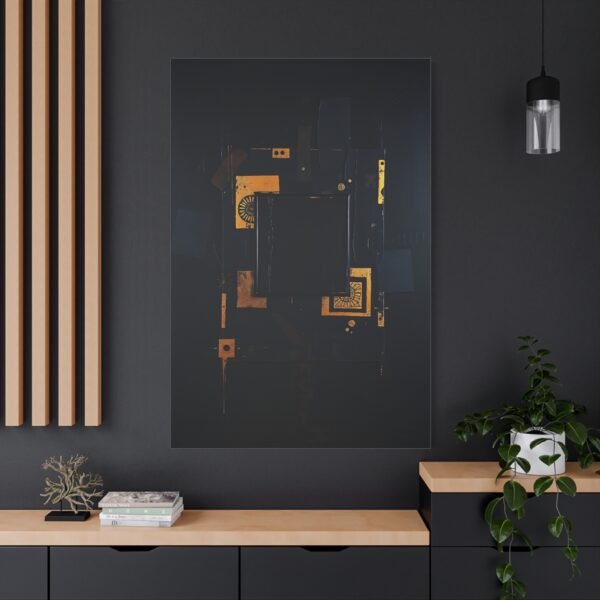 Modern Industrial Canvas Art - Bold and Edgy Wall Decor - Image 2