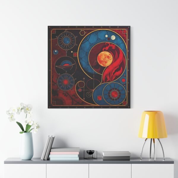 Contemplative Cosmic Canvas Art - Inspiring Mystical Wall Decor - Image 2