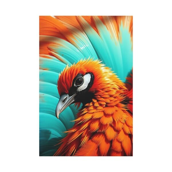 Striking Bird Close-Up Canvas Art - Modern Wildlife Wall Decor - Image 3
