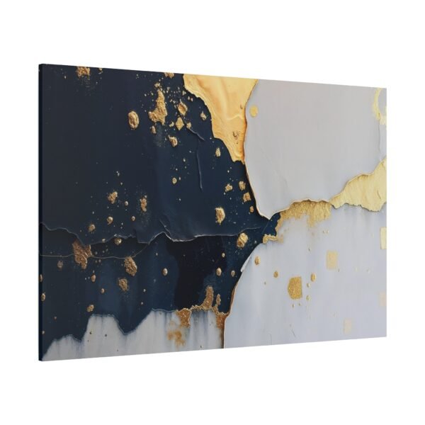 Canvas Print - Golden Glow Abstract Oil Painting - Image 4