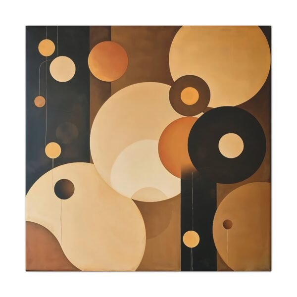 Harmonious Circles Canvas Art - Calm and Balanced Wall Decor - Image 3
