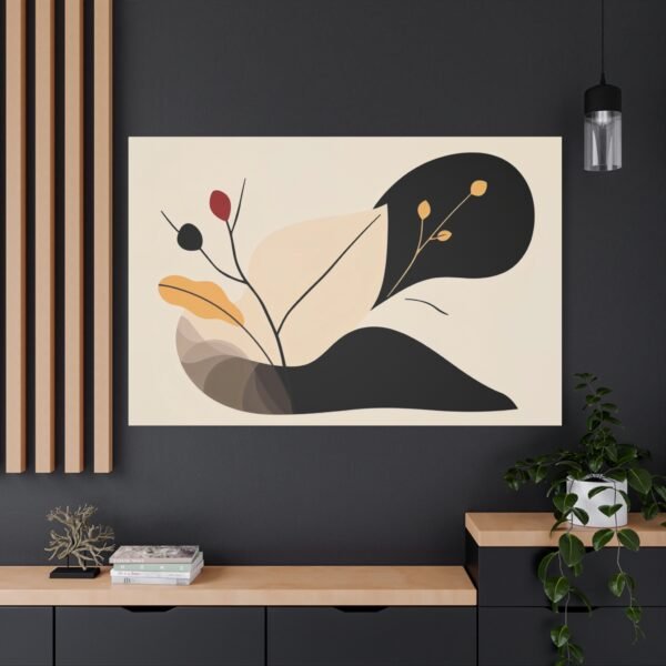 Abstract Botanical Canvas Print - Modern Minimalist Wall Art - Image 5