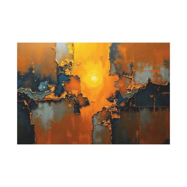 Golden Glow Cinematic Canvas Art Print- Radiant Elegance for Your Space - Image 3