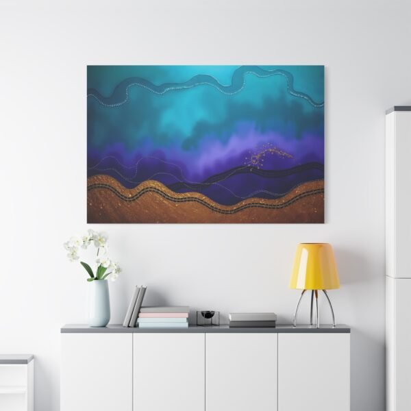 Serene Abstract Landscape Canvas Art - Calm and Inspiring Wall Decor - Image 2