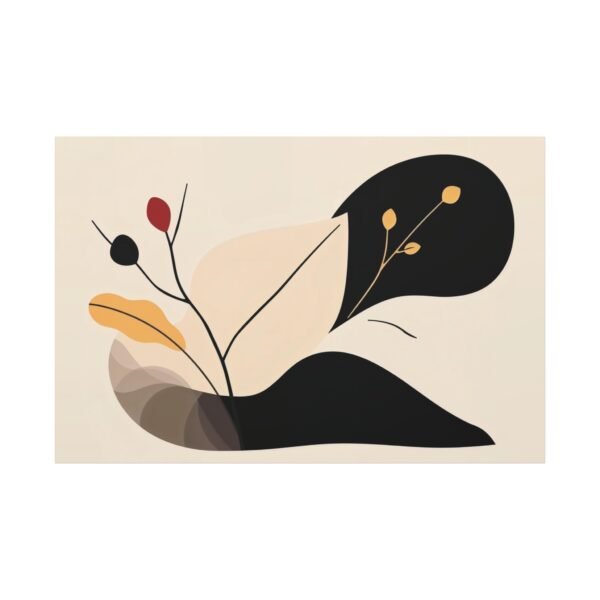 Abstract Botanical Canvas Print - Modern Minimalist Wall Art - Image 3