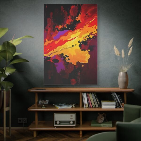 Dramatic Abstract Expressionism Canvas Print - Intense Modern Art - Image 5