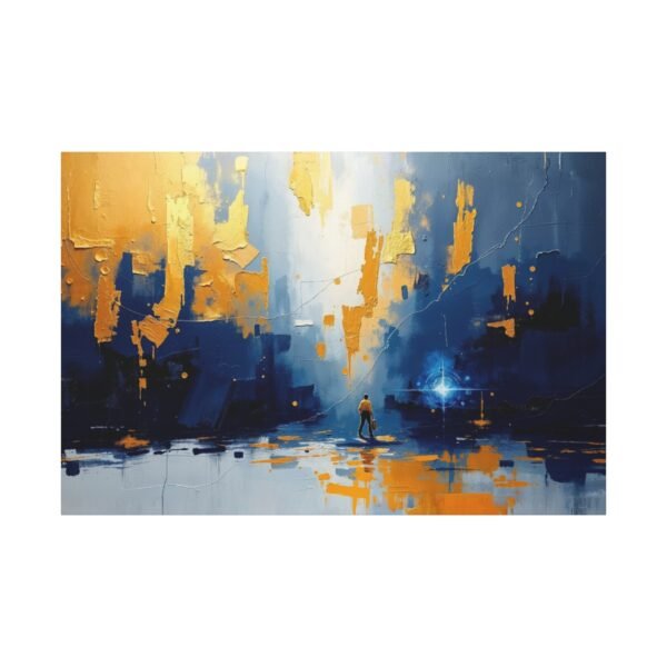 Journey Through the Abstract Cosmos - Canvas art Print - Image 3