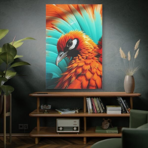Striking Bird Close-Up Canvas Art - Modern Wildlife Wall Decor - Image 5