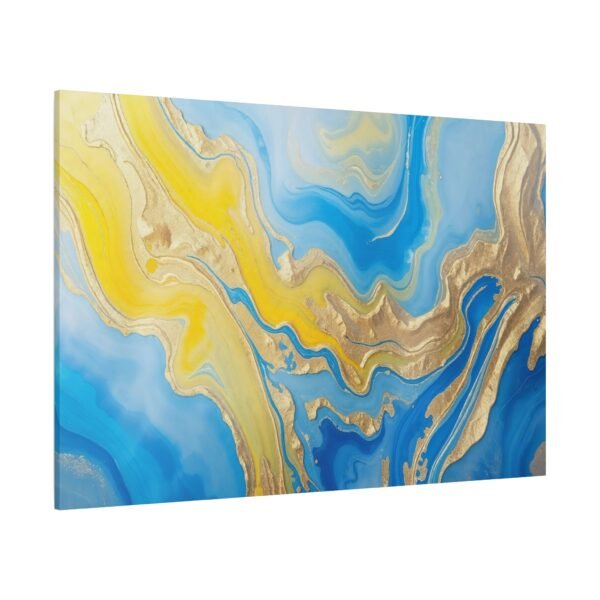 Golden Waves of Serenity Canvas Print - Image 4