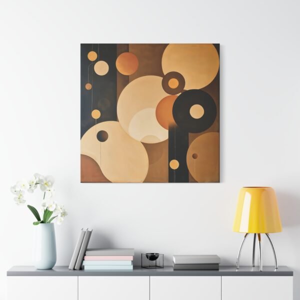 Harmonious Circles Canvas Art - Calm and Balanced Wall Decor - Image 2