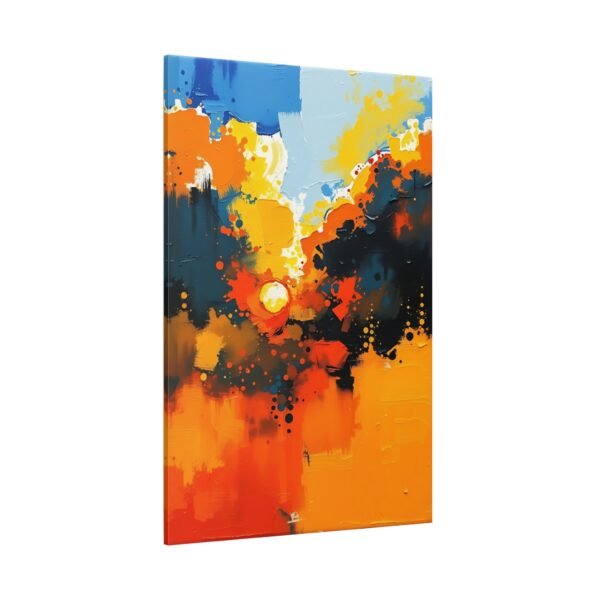 Energetic Abstract Expressionism Canvas Print - Dynamic Modern Art - Image 4