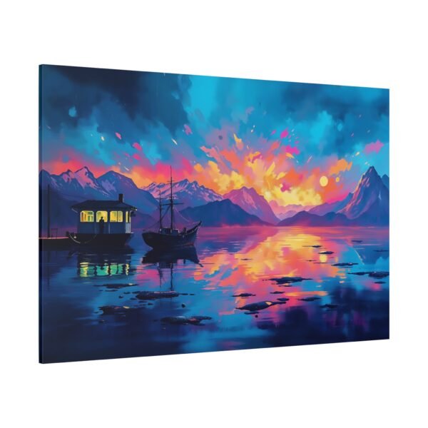 Sunset Serenity on the Lake Canvas Wall Art Print - Image 4