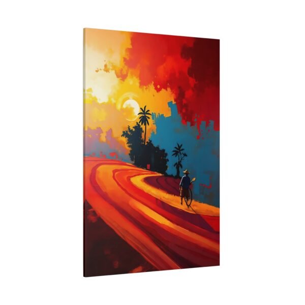 Serene Sunset Road Canvas Art - Inspiring Travel Wall Decor - Image 4