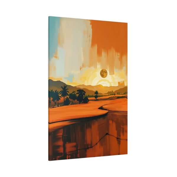 Golden Sunset Landscape Canvas Art - Calm and Peaceful Wall Decor - Image 4