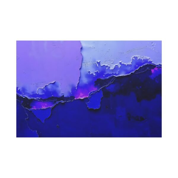 Navy Nightfall: Theatrical Light Canvas Art Digital Print - Image 3