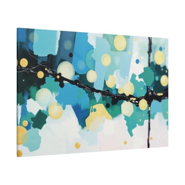 Vibrant Abstract Art with Geometric Shapes and Bold Colors Canvas Art Print - Image 4